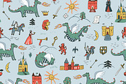Fantasy Kingdom Dragons Bundle, a Pattern Graphic by GooseFrol (Thumbnail 3 of 22)