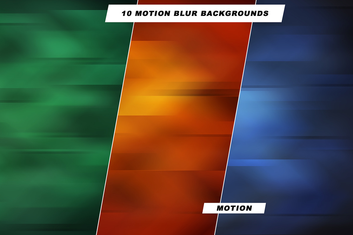 10 Motion Blurred Backgrounds, a Texture Graphic by Viktor Gjokaj (Photo 1 of 2)