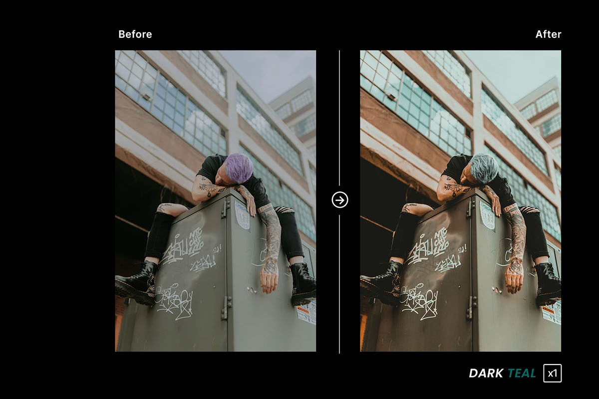 Dark Teal - Actions and Presets, an Action Add-On by Hydrozi Presets (Photo 3 of 8)