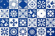 Mexican Talavera Tiles Patterns Set, a Pattern Graphic by Krolja (Thumbnail 3 of 6)