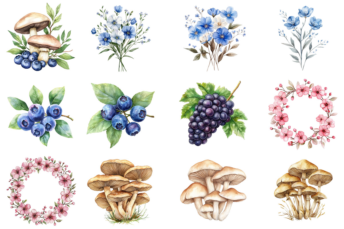 Botanical Forest Wildflower, an Illustration by CitraGraphics (Photo 2 of 5)