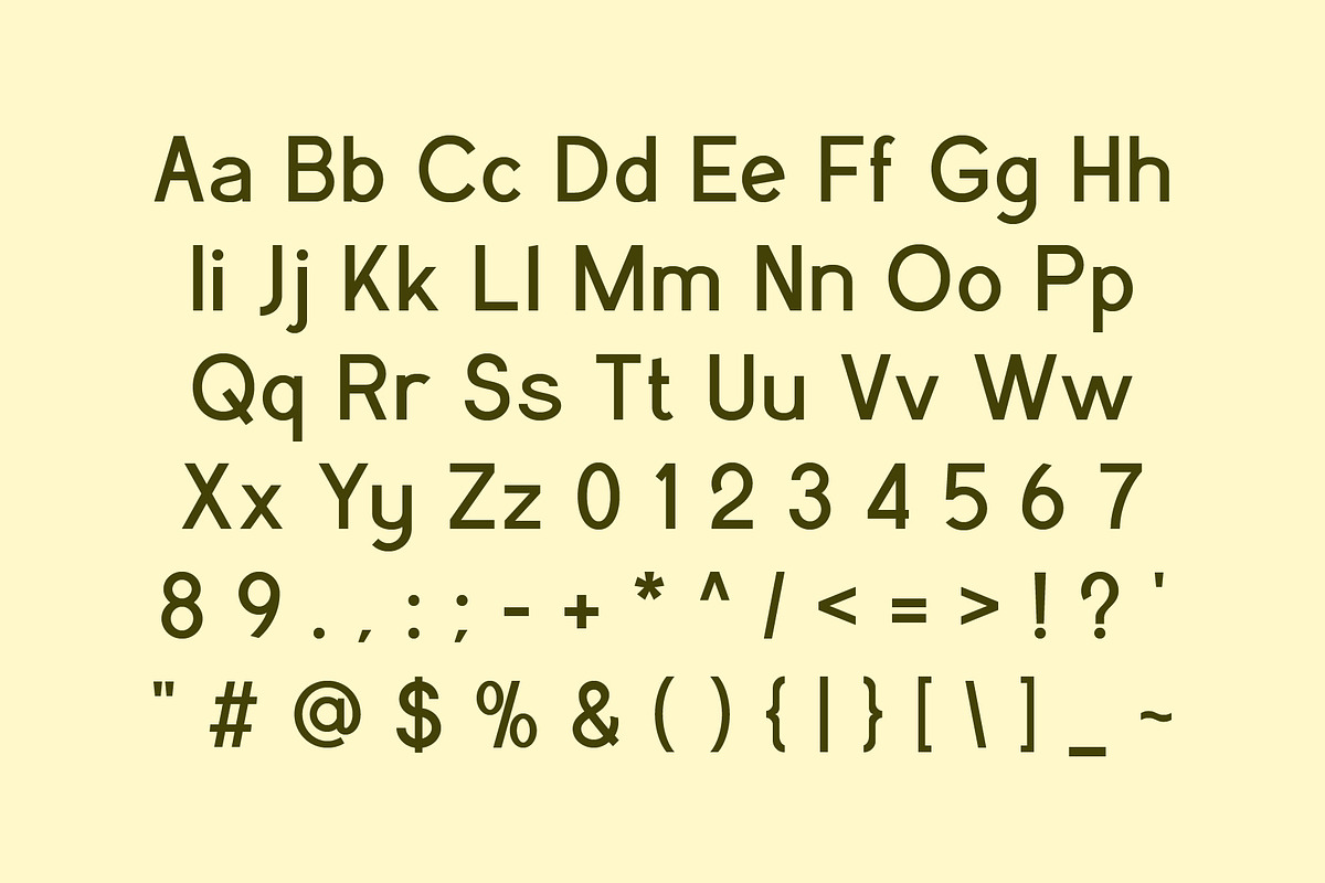 Mirsany - Sans Serif Font, a Sans Serif Font by Pikgura (Photo 2 of 5)