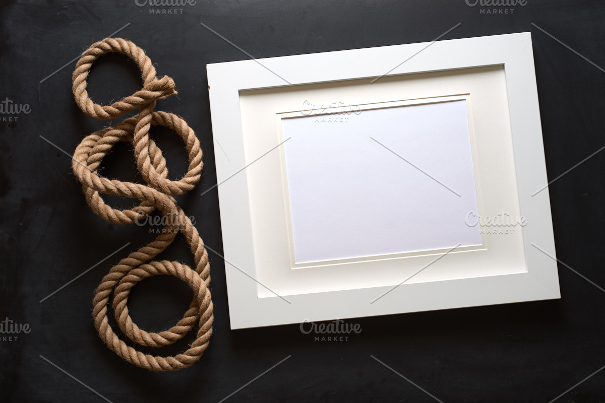 Nautical Rope Picture Frame Mockup, a Mockup by Kudzu Camera (Photo 3 of 5)