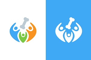 Human bone and family logo, an Object Illustration by GraphiShop