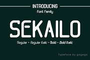 SEKAILO FONT SANS SERIF, a Sans Serif Font by gagego (Thumbnail 1 of 3)