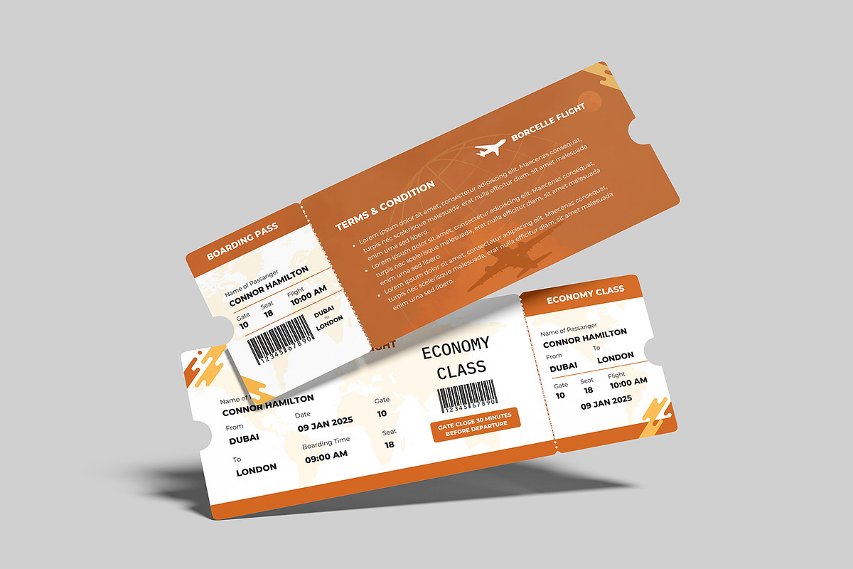Ticket Mockup, a Product Mockup by graphictime (Photo 7 of 12)