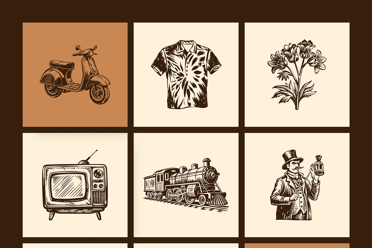 Vintage Cultures and Civilization, a Person Illustration by Creative Stall (Photo 11 of 33)