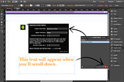 Appearing Content Adobe Muse Widget, a Plug-in Add-On by MuseTemplatesPro (Thumbnail 2 of 2)