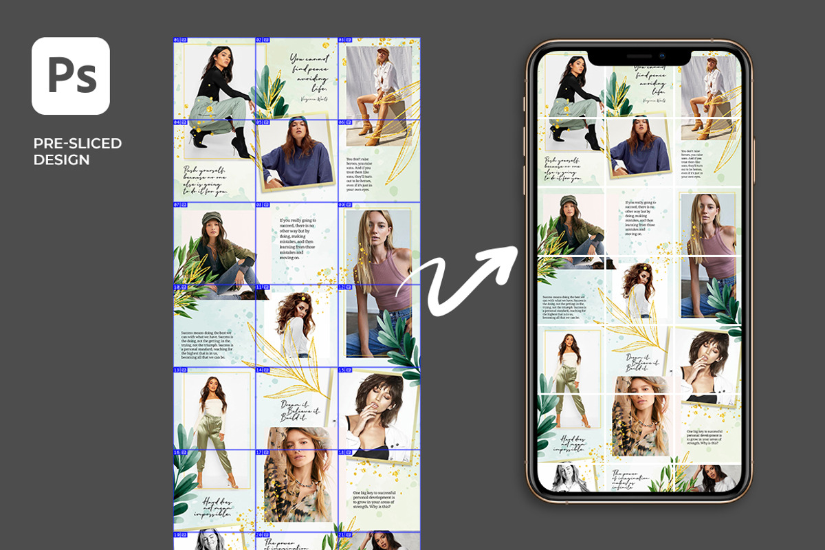 Fresh - Instagram Puzzle Feed, a Social Media Template by Plan B (Photo 4 of 6)