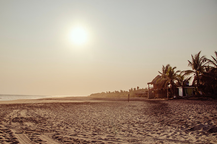 Sunset at Ventanilla Beach, Mexico