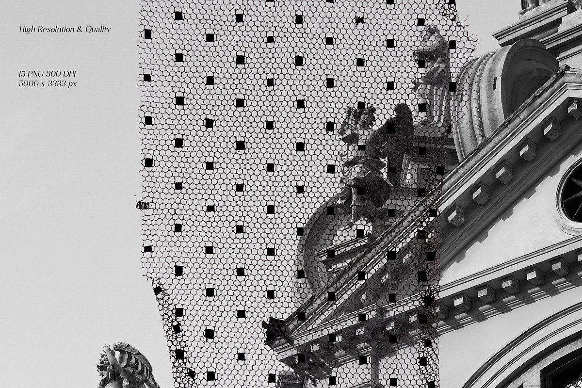 Black Lace Pieces Overlays, a Texture Graphic by Kaleriia (Photo 7 of 9)
