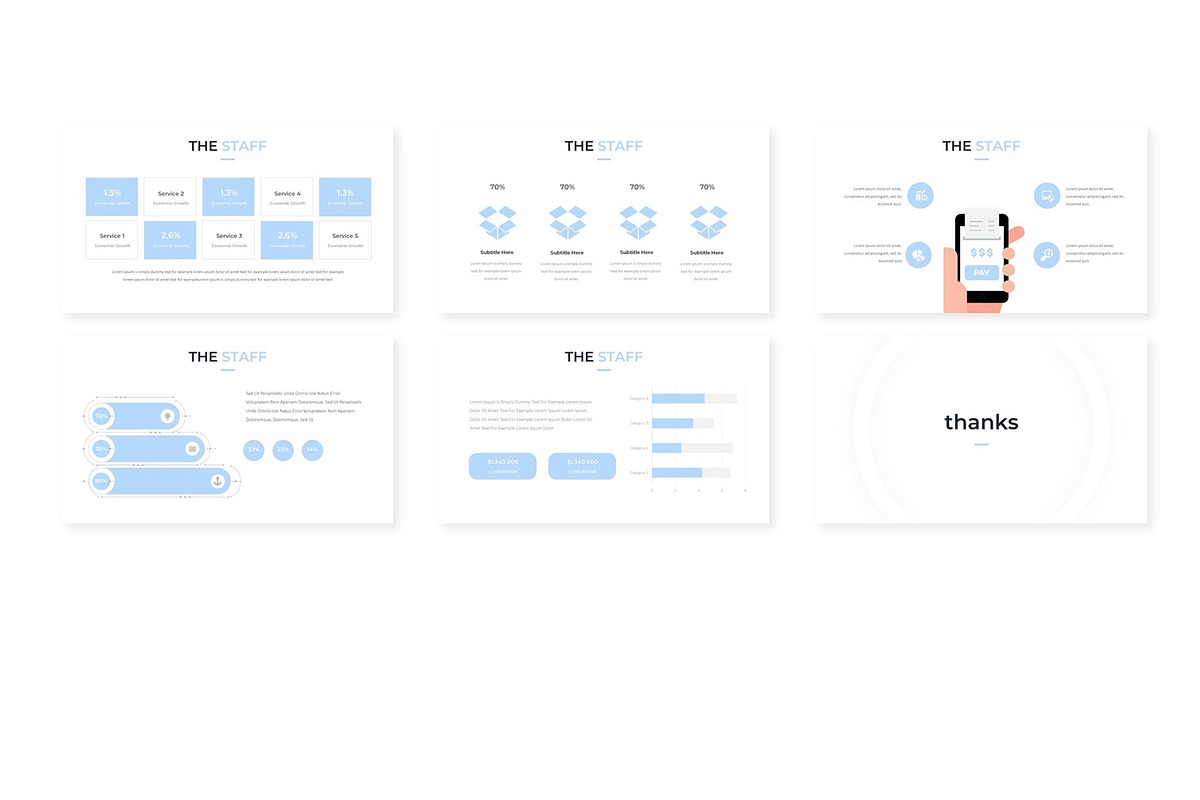 The Staff - Powerpoint Template, a Presentation Template by AQR Studio