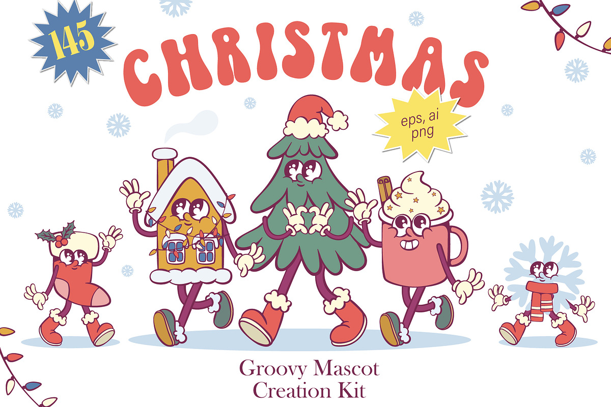 Christmas Mascot Creator, an Illustration by Anastasiya Klempach (Photo 1 of 11)