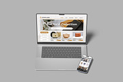 Phone and Laptop Mockup, a Device Mockup by lamorastudio (Thumbnail 11 of 13)