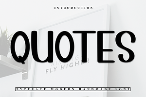 Quotes, a Sans Serif Font by FreshTypeINK