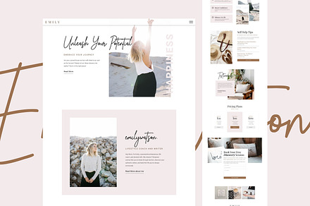 Emily - Life Coach And Writer HTML, a HTML Template by TemplatesJungle