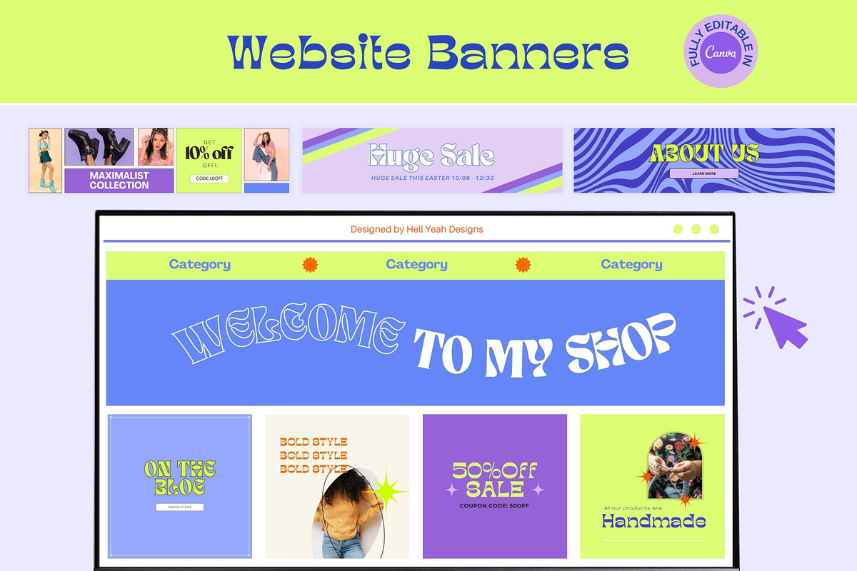 Ultimate Funky & Vibin Branding Kit, a Branding & Logo Template by Hell Yeah Designs (Photo 25 of 29)