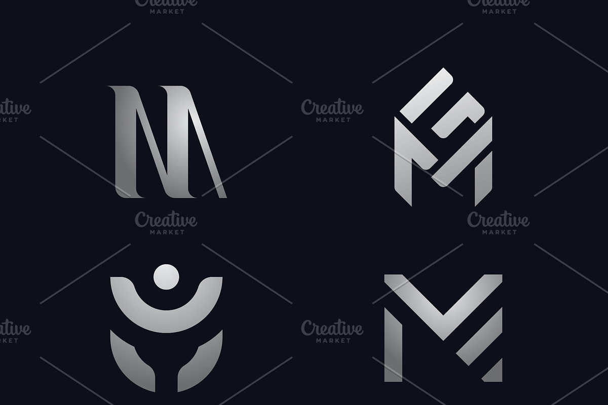 Letter M logo flat logo vector, a Branding & Logo Template by T.Vooka
