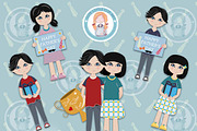 Father's day Clipart, an Illustration by Cute Little Workshop (Thumbnail 3 of 7)