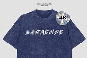 vintage acid wash t-shirt mockup, a Shirt Mockup by Barmecide Mockup Studio (Thumbnail 2 of 3)