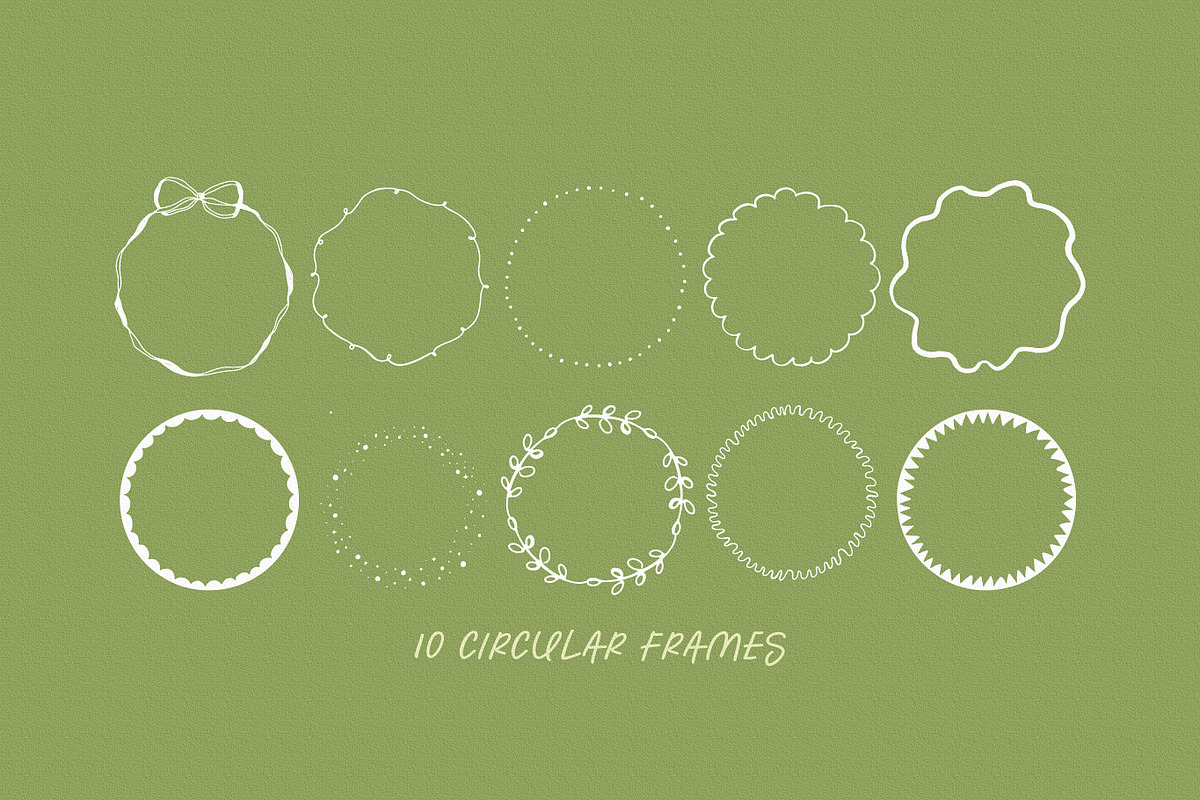 35 Whimsical Vector Borders + Frames, an Object Graphic by Design by Laney (Photo 2 of 14)