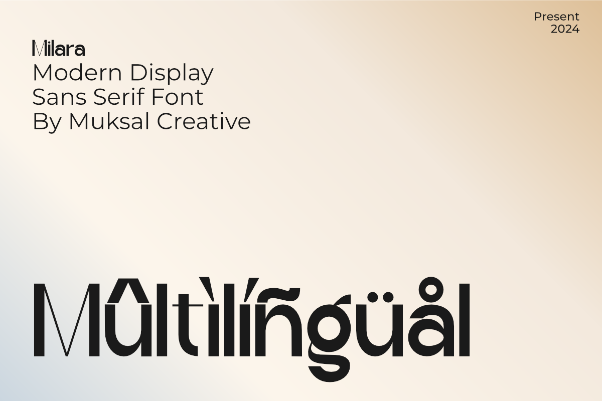 Milara, a Sans Serif Font by Muksal Creative (Photo 10 of 10)