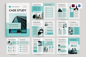 Case Study, a Brochure Template by Leaflove