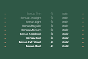 Benua Grotesque TypeFamily + Italic, a Serif Font by Jehoo Creative (Thumbnail 3 of 12)