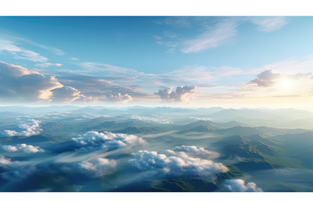 view scenic sky day landscape ai, a Nature Photo by pikepicture