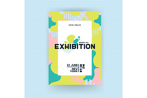 Creative universal art poster. Wave