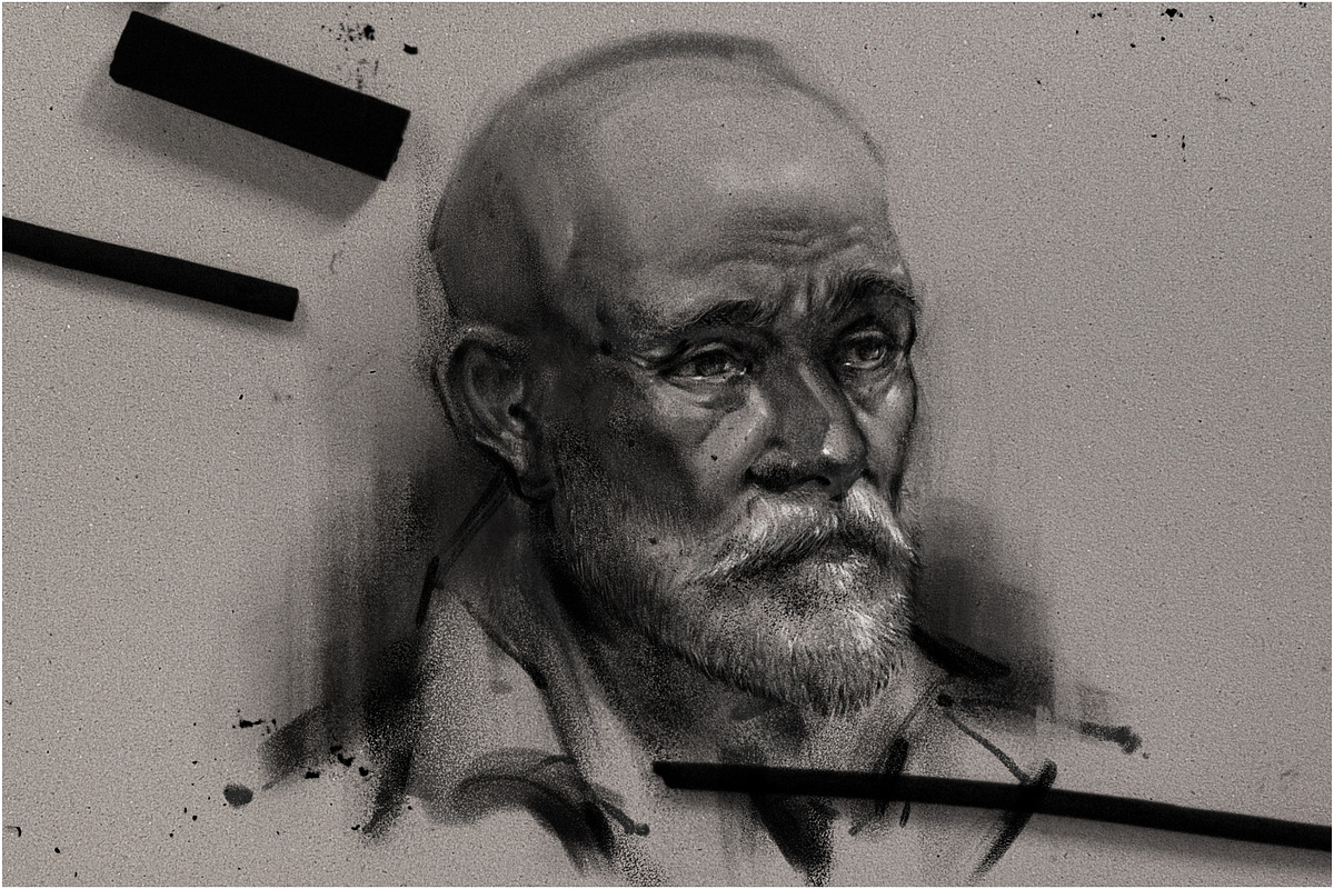 Realistic Charcoal Procreate Brushes preview 6