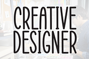 Creative Desainer | Script Font, a Script Font by Scratchones (Thumbnail 1 of 8)
