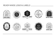 Coffee Line Art Branding Kit, a Branding & Logo Template by Lettering_Logo (Thumbnail 13 of 15)