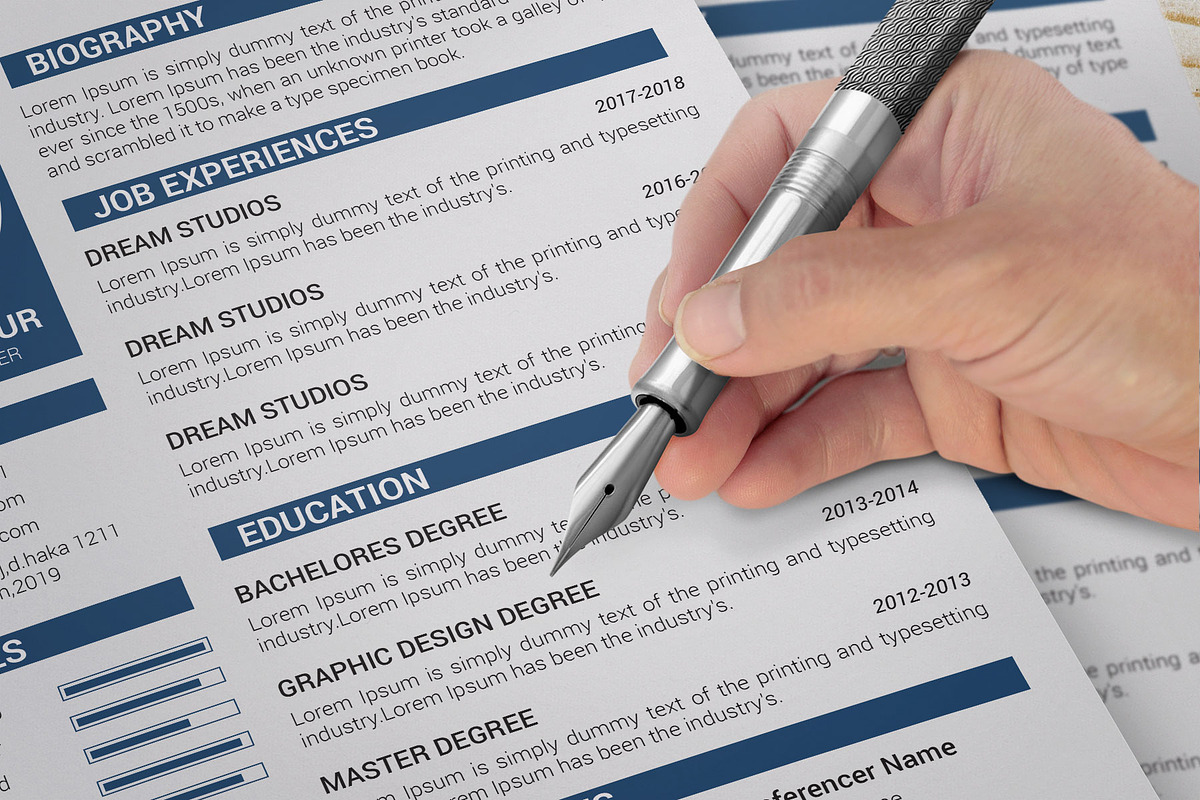 Professional Resume / CV Template, a Resume Template by designvillage (Photo 6 of 13)