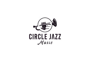 Black Trumpets for Jazz Music Logo, a Branding & Logo Template by Glowin_studio