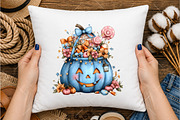 Whimsical Halloween Clipart, a Seasonal Illustration by OK Design (Thumbnail 4 of 6)