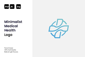 Minimalist Medical Health Logo, a Branding & Logo Template by Luxury Logos