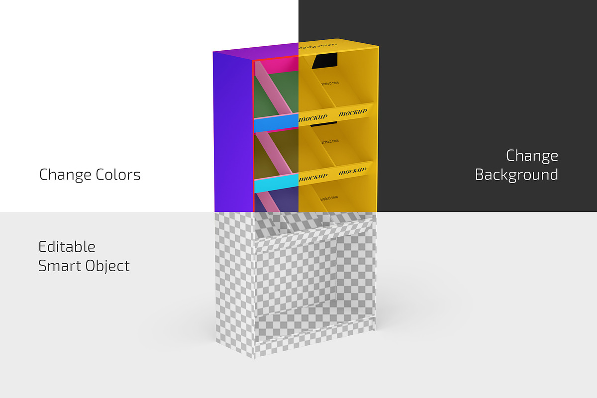 Promo Product Display Stand Mockup, an Advertising Mockup by Country4k (Photo 2 of 4)