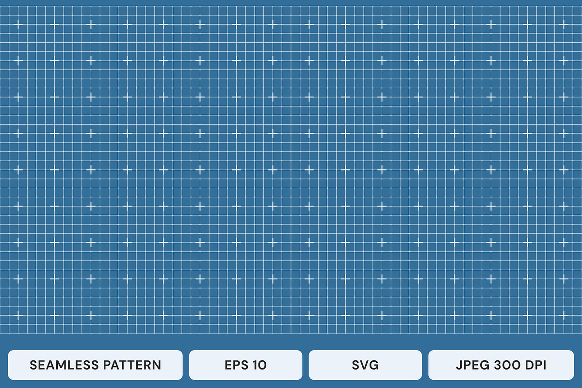 Seamless blueprint grid pattern, an Illustration by SappiStudio (Photo 3 of 3)