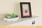 Olive Rose WiFi QR Code Sign, a Stationery Template by SunshineStudioBoutique (Thumbnail 10 of 10)