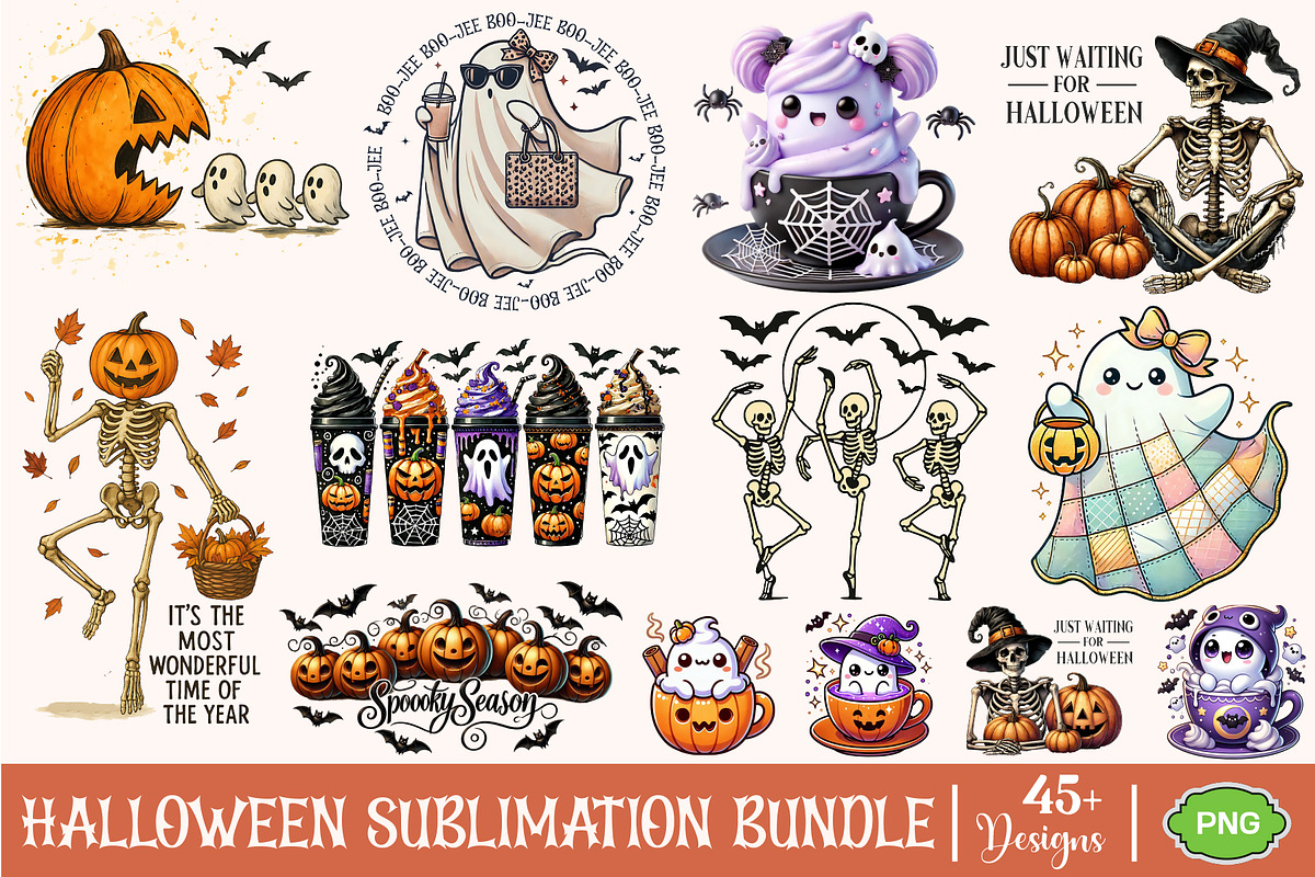 Creepy Halloween Sublimation Bundle, an Object Graphic by GraphicPicker