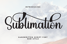 Sublimation | Script Font