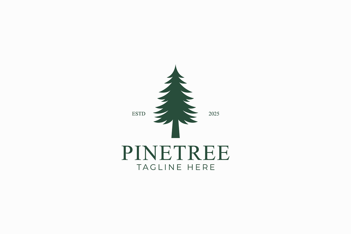Pine Tree Logo Nature Harmony, a Branding & Logo Template by Signatoro (Photo 1 of 3)