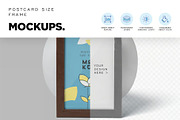 Postcard Size Frame Mockups, an Advertising Mockup by megostudi0 (Thumbnail 6 of 6)