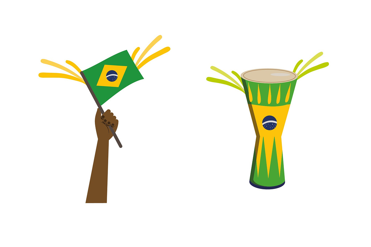 Brazil Celebration Illustration Set preview 2