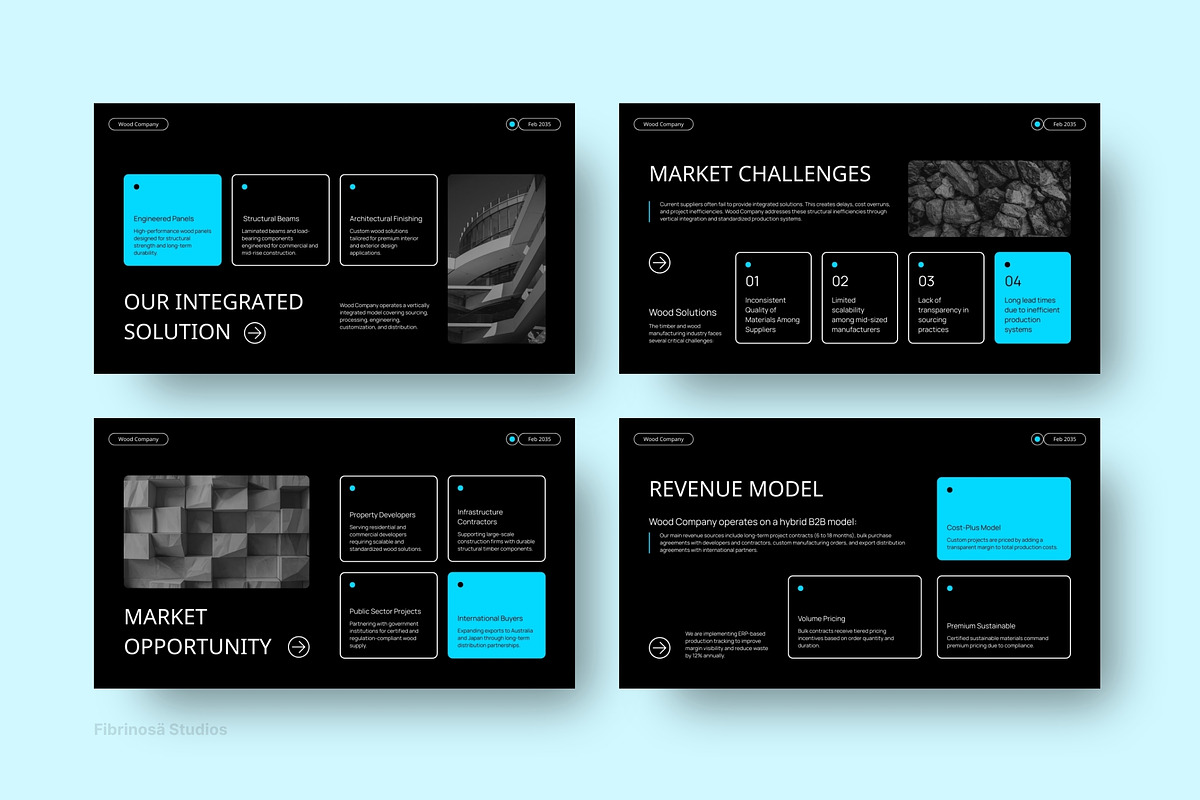Business Plan Template, a Presentation Template by FIBRINOSÄ (Photo 5 of 7)
