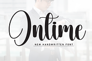 Ontime | Script Font, a Handwritten Font by Scratchones (Thumbnail 1 of 8)