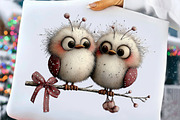 Christmas Birds Clipart, an Illustration by Craft Nest (Thumbnail 8 of 9)