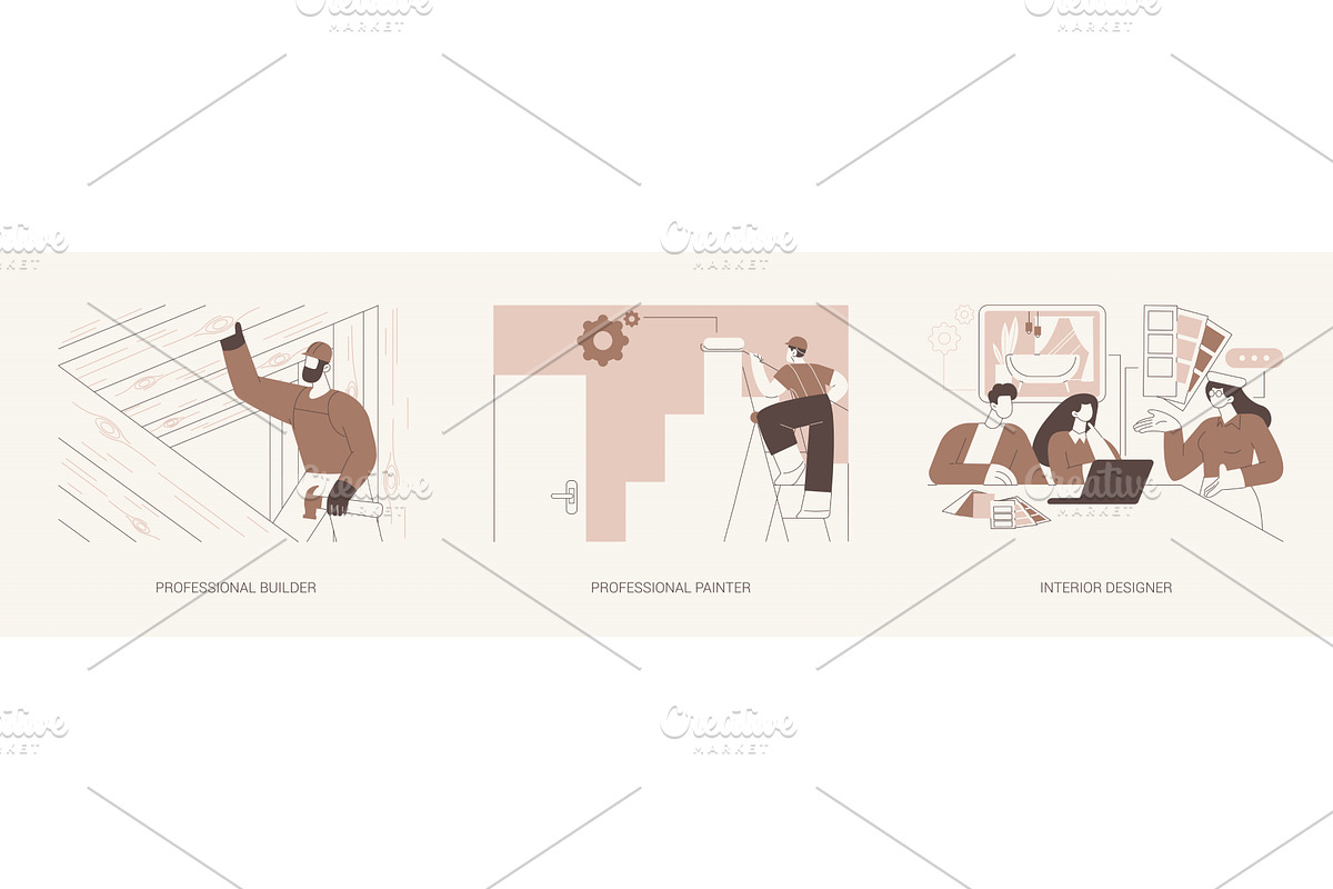 Home renovation services isolated, a Person Illustration by Visual Generation