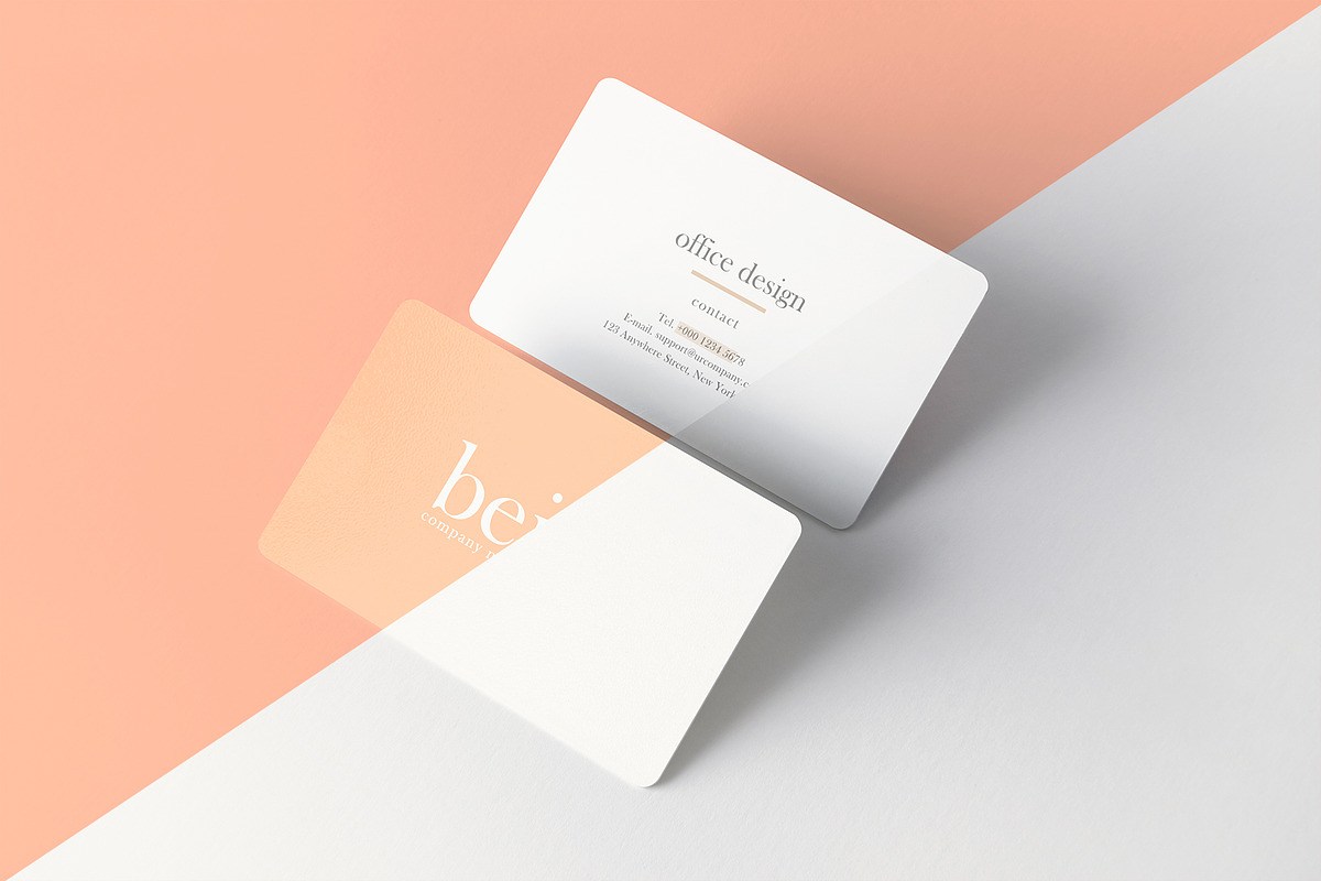 Rounded Business Card Mockup, a Print Template by Graphicnugget (Photo 6 of 9)